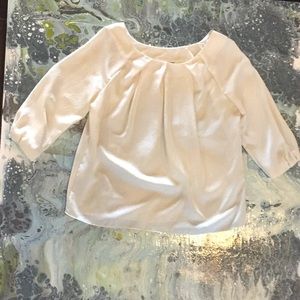 Talbots blouse cream color